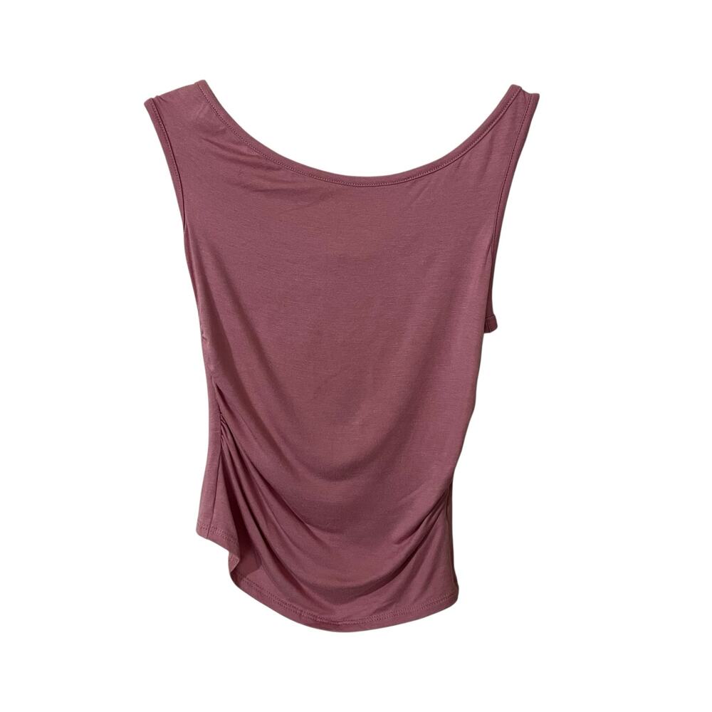 Urban Outfitters Women’s Tank Top XS Pink Ruched Asymmetrical Preppy Girly NWT